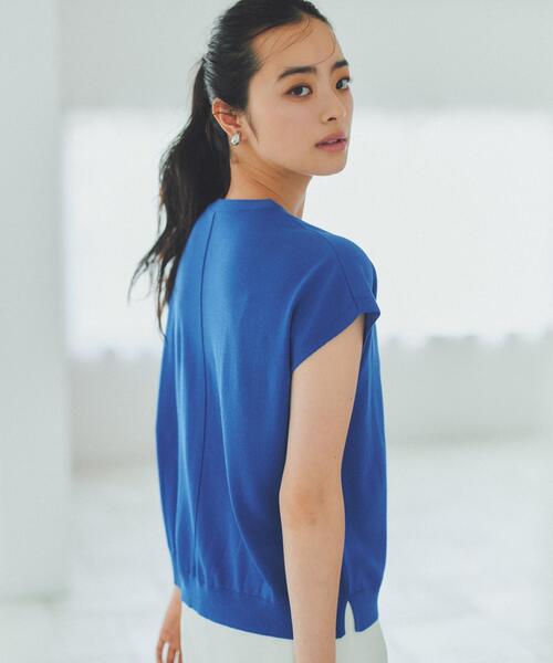 THE SHOP TK (ザ ショップ ティーケー )の「軽い着心地 Vネックニット(ニット/セーター・レディース・ブラック/ダークブラウン/ブルー/ナチュラル/ピンク系その他・99)」の11枚目の写真