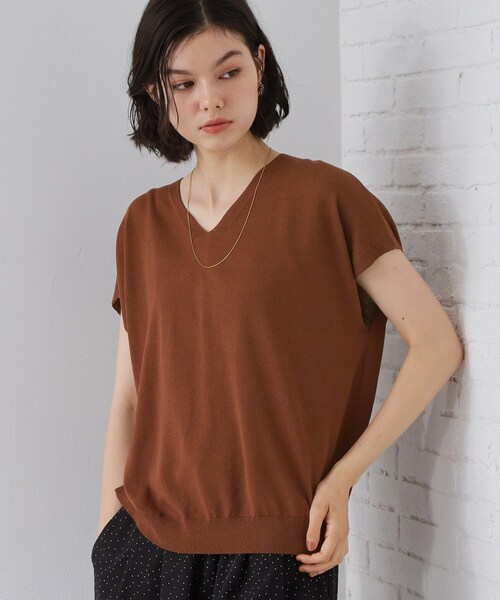 THE SHOP TK (ザ ショップ ティーケー )の「軽い着心地 Vネックニット(ニット/セーター・レディース・ブラック/ダークブラウン/ブルー/ナチュラル/ピンク系その他・99)」の17枚目の写真