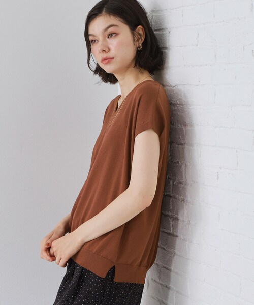 THE SHOP TK (ザ ショップ ティーケー )の「軽い着心地 Vネックニット(ニット/セーター・レディース・ブラック/ダークブラウン/ブルー/ナチュラル/ピンク系その他・99)」の18枚目の写真