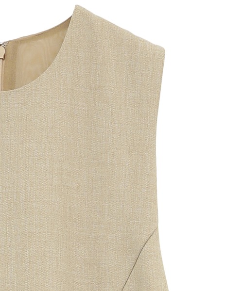 CLANE(クラネ)の「【CLANE/クラネ】BACK SHEER MAXI ONEPIECE/バックシアーマキシワンピース(ワンピース・レディース・ベージュ/マルチ・1/2)」の6枚目の写真