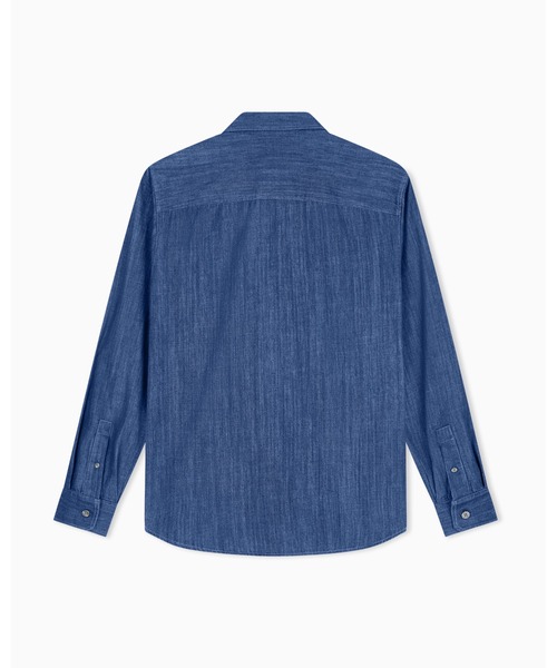 ARMANI EXCHANGE(アルマーニエクスチェンジ)の「【A|X アルマーニ エクスチェンジ】レギュラーフィット デニムシャツ/REGULAR(シャツ/ブラウス・メンズ・ブルー・MEDIUM/LARGE/X-SMALL/SMALL)」の6枚目の写真