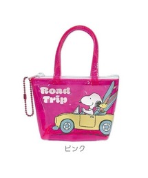 スヌーピー ミニチュアバッグボールチェーン（ピンク）EYE