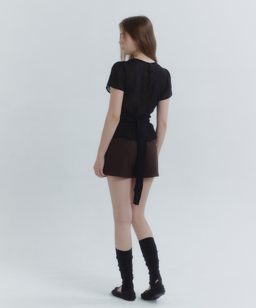 MICANE(ミケーネ)の「ヘベディシアビスチェブラウス(シャツ/ブラウス・レディース・ブラック/ミント/クリーム・1/2/4/3/5)」の14枚目の写真