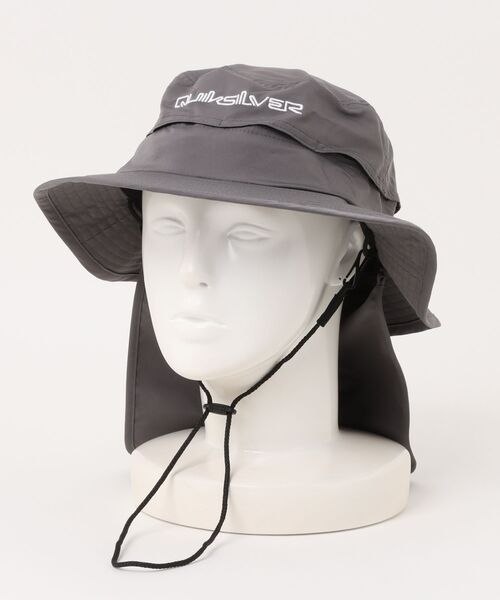 Quiksilver(クイックシルバー)の「QUIKSILVER/クイックシルバー ハット WR UV WATER BEACH HAT 撥水加工 QSA261712(ハット・メンズ・グレー/ブラック/ベージュ・FREE)」の15枚目の写真