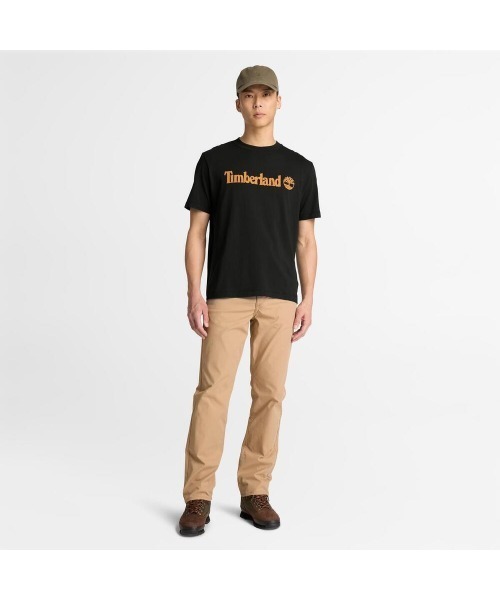 Timberland(ティンバーランド)の「半袖 ロゴ Tシャツ メンズ(Tシャツ/カットソー・メンズ・ブラック・XX-LARGE/X-LARGE/SMALL/MEDIUM/LARGE)」の2枚目の写真