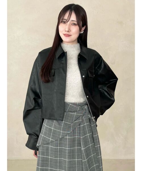 MERCURYDUO(マーキュリーデュオ)の「サイドリボンスカパン(スカート・レディース・ライトグレー/ブラック・SMALL/MEDIUM)」の20枚目の写真