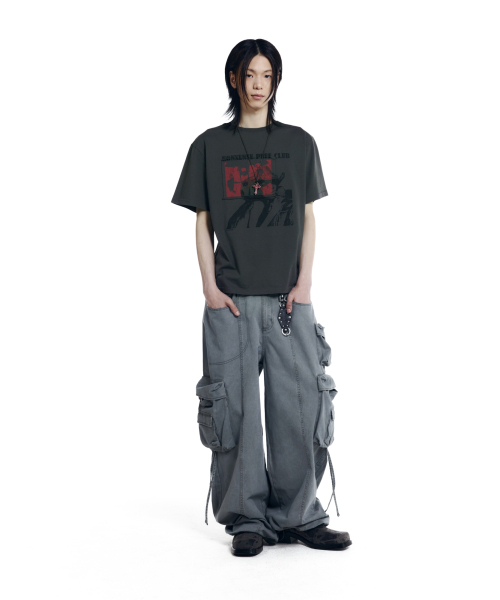 AAKAM(アーカム)の「Nonsense Puff Club Half Top (Dark Gray)(Tシャツ/カットソー・レディース・その他・1/2/3)」の9枚目の写真