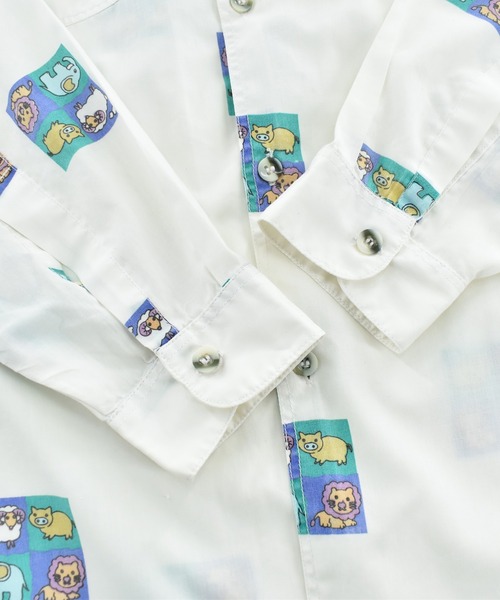 VINTAGE(ヴィンテージ)の「【USED】Y2K tomon “animal” シャツ(シャツ/ブラウス・メンズ・ホワイト・LARGE)」の8枚目の写真