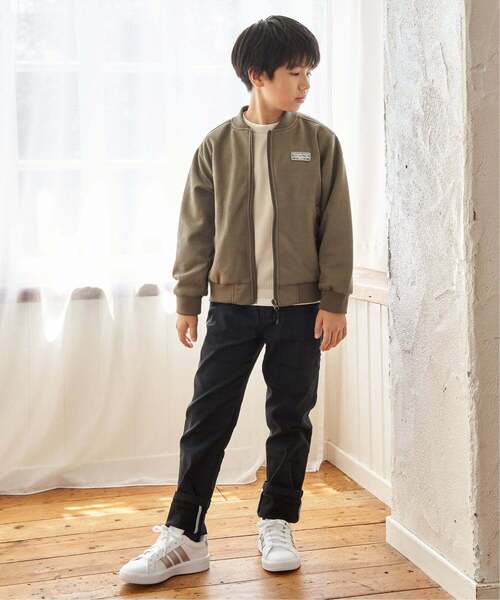 ikka（イッカ）の「【親子コーデ】フェイクスエードリブブルゾン（110~160cm）（ブルゾン・キッズ・グレー系その他/ブラック・XS/S/M/L/XL）」の20枚目の写真