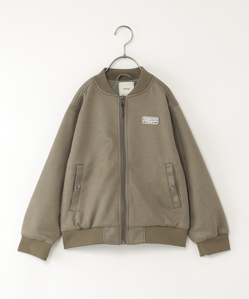 ikka（イッカ）の「【親子コーデ】フェイクスエードリブブルゾン（110~160cm）（ブルゾン・キッズ・グレー系その他/ブラック・XS/S/M/L/XL）」の4枚目の写真