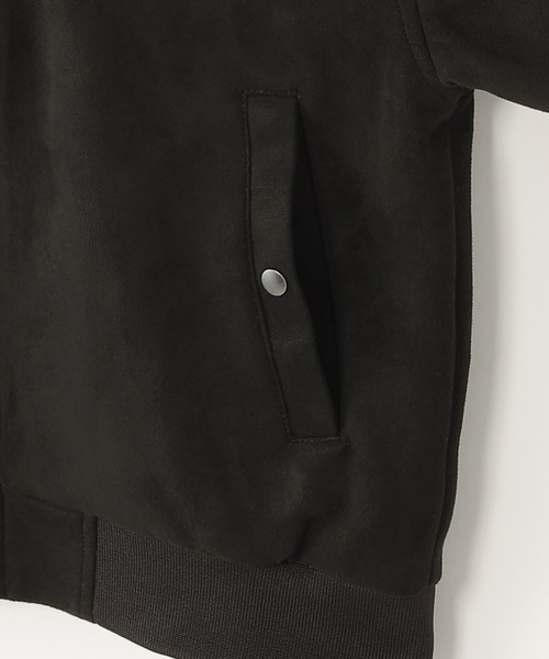 ikka（イッカ）の「【親子コーデ】フェイクスエードリブブルゾン（110~160cm）（ブルゾン・キッズ・グレー系その他/ブラック・XS/S/M/L/XL）」の13枚目の写真