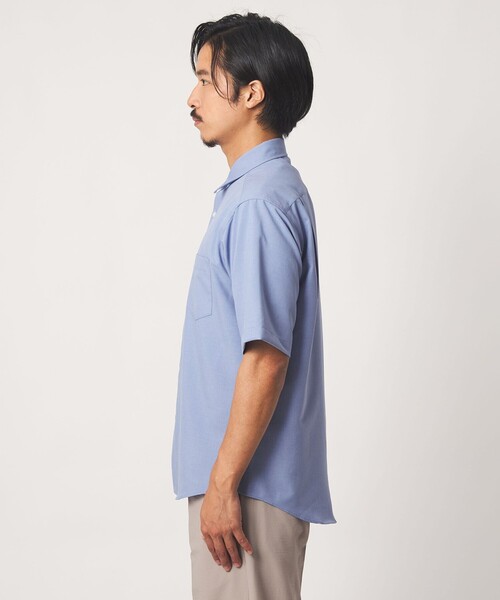 A DAY IN THE LIFE UNITED ARROWS（アデイインザライフユナイテッドアローズ）の「ウールライク リラックス レギュラーカラーシャツ-吸水速乾-＜A DAY IN THE LIFE＞（シャツ/ブラウス・メンズ・ライトブルー/ベージュ/ネイビー/オレンジ・M/L/XL）」の12枚目の写真