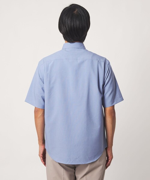 A DAY IN THE LIFE UNITED ARROWS（アデイインザライフユナイテッドアローズ）の「ウールライク リラックス レギュラーカラーシャツ-吸水速乾-＜A DAY IN THE LIFE＞（シャツ/ブラウス・メンズ・ライトブルー/ベージュ/ネイビー/オレンジ・M/L/XL）」の13枚目の写真