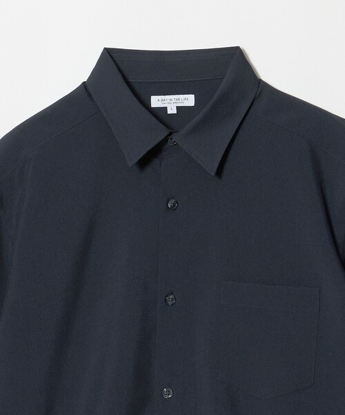A DAY IN THE LIFE UNITED ARROWS（アデイインザライフユナイテッドアローズ）の「ウールライク リラックス レギュラーカラーシャツ-吸水速乾-＜A DAY IN THE LIFE＞（シャツ/ブラウス・メンズ・ライトブルー/ベージュ/ネイビー/オレンジ・M/L/XL）」の15枚目の写真