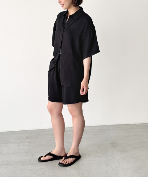CANAL JEAN(キャナルジーン)の「El mar シャツセットアップ(セットアップ・レディース・ブラック・ONE SIZE)」の2枚目の写真