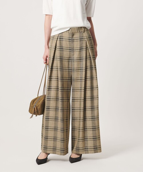 UNITED ARROWS(ユナイテッドアローズ)の「チェック イージー ワイドパンツ ‐ウォッシャブル‐(その他パンツ・レディース・その他2/その他7・38/36)」の3枚目の写真