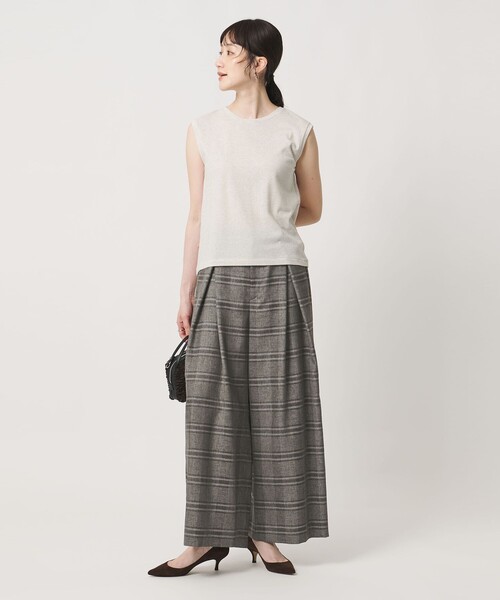 UNITED ARROWS(ユナイテッドアローズ)の「チェック イージー ワイドパンツ ‐ウォッシャブル‐(その他パンツ・レディース・その他2/その他7・38/36)」の10枚目の写真