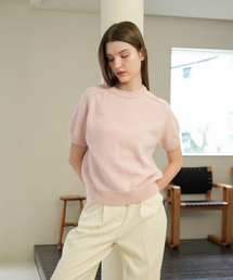 Cotton Round Half Knit (pink)