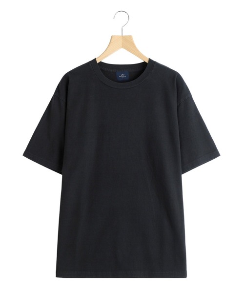 REMI RELIEF NAVY LABEL（レミレリーフネイビーレーベル）の「REMI RELIEF NAVY LABEL / レミレリーフ ネイビーレーベル：16/-天竺T（無地）：RN30389288AK[STD]（Tシャツ/カットソー・メンズ・オフホワイト/ブラック・M/XL/S/L）」の2枚目の写真