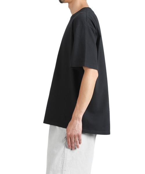 REMI RELIEF NAVY LABEL（レミレリーフネイビーレーベル）の「REMI RELIEF NAVY LABEL / レミレリーフ ネイビーレーベル：16/-天竺T（無地）：RN30389288AK[STD]（Tシャツ/カットソー・メンズ・オフホワイト/ブラック・M/XL/S/L）」の14枚目の写真