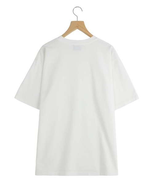 REMI RELIEF NAVY LABEL（レミレリーフネイビーレーベル）の「REMI RELIEF NAVY LABEL / レミレリーフ ネイビーレーベル：16/-天竺T（無地）：RN30389288AK[STD]（Tシャツ/カットソー・メンズ・オフホワイト/ブラック・M/XL/S/L）」の3枚目の写真