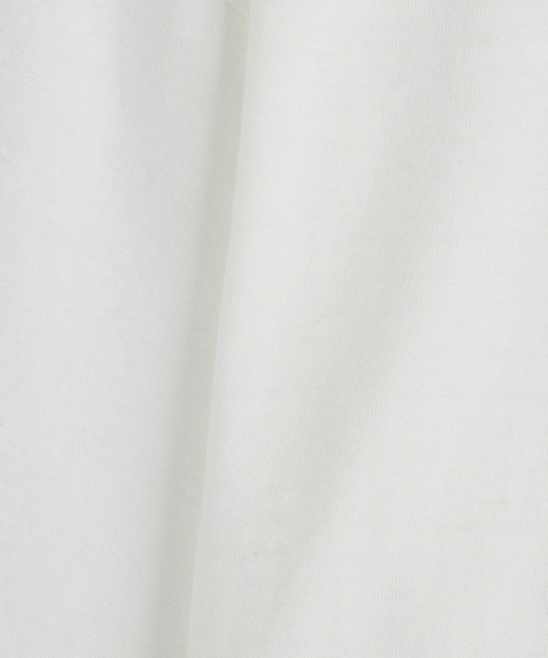 REMI RELIEF NAVY LABEL（レミレリーフネイビーレーベル）の「REMI RELIEF NAVY LABEL / レミレリーフ ネイビーレーベル：16/-天竺T（無地）：RN30389288AK[STD]（Tシャツ/カットソー・メンズ・オフホワイト/ブラック・M/XL/S/L）」の4枚目の写真