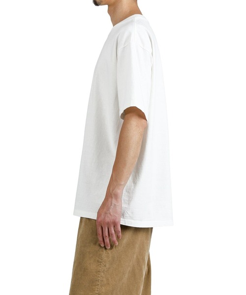 REMI RELIEF NAVY LABEL（レミレリーフネイビーレーベル）の「REMI RELIEF NAVY LABEL / レミレリーフ ネイビーレーベル：16/-天竺T（無地）：RN30389288AK[STD]（Tシャツ/カットソー・メンズ・オフホワイト/ブラック・M/XL/S/L）」の7枚目の写真