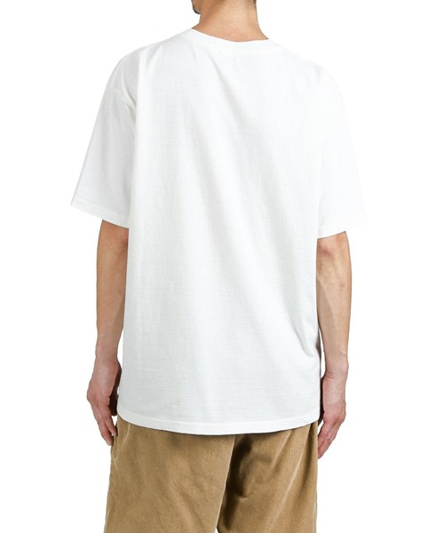 REMI RELIEF NAVY LABEL（レミレリーフネイビーレーベル）の「REMI RELIEF NAVY LABEL / レミレリーフ ネイビーレーベル：16/-天竺T（無地）：RN30389288AK[STD]（Tシャツ/カットソー・メンズ・オフホワイト/ブラック・M/XL/S/L）」の8枚目の写真