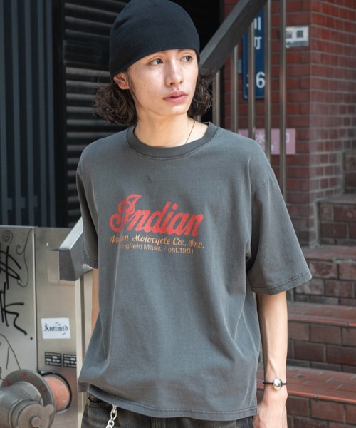 INDIAN(インディアン)の「WEGO/IndianグラフィックT(Tシャツ/カットソー・メンズ・ブラック/アイボリー・MEDIUM/LARGE)」の17枚目の写真