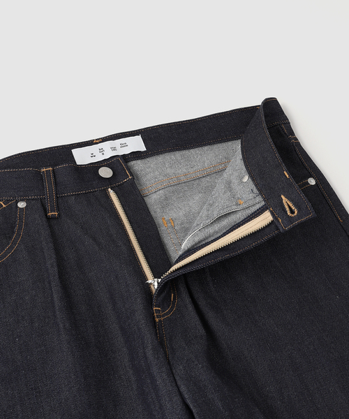 WISM（ウィズム）の「bal / バル 12OZ STRAIGHT LEG 5P JEAN（デニムパンツ・メンズ・ネイビー・1/2）」の3枚目の写真