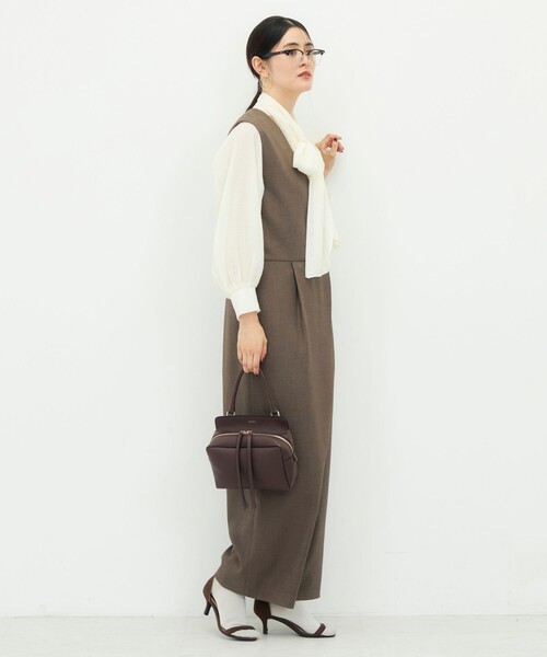 NOLLEY’S Sophi(ノーリーズソフィ)の「ウォッシャブルドライシャークオールインワン(つなぎ/オールインワン・レディース・ブラウン/グレー・38)」の8枚目の写真
