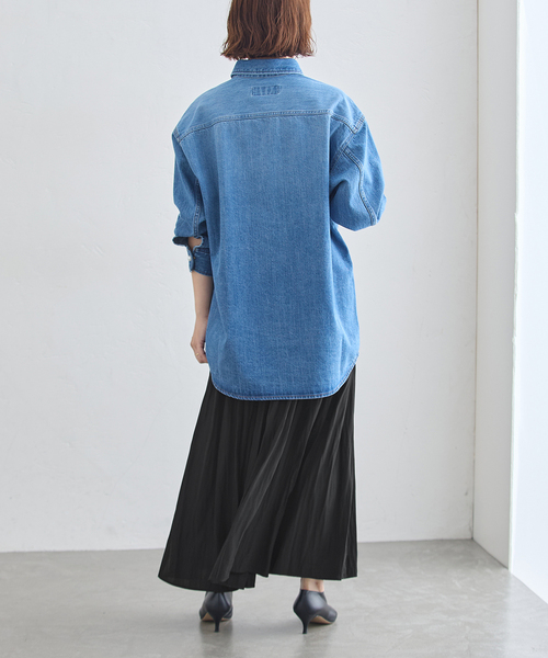 journal standard L'essage(ジャーナルスタンダードレサージュ)の「《手洗い可》デシンスカート(スカート・レディース・ブラウン/ブラック・38/36)」の8枚目の写真