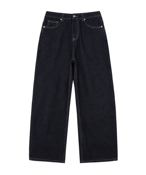 RANDOMOFF（ランダムオフ）の「BTB : THE BEGINNING JEANS [INDIGO CORE]（デニムパンツ・レディース・ダークネイビー・X-SMALL/SMALL/MEDIUM/LARGE）」の3枚目の写真