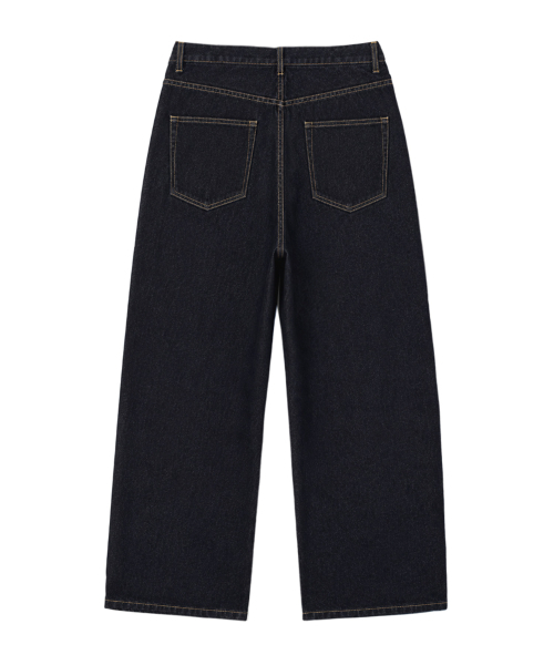 RANDOMOFF（ランダムオフ）の「BTB : THE BEGINNING JEANS [INDIGO CORE]（デニムパンツ・レディース・ダークネイビー・X-SMALL/SMALL/MEDIUM/LARGE）」の4枚目の写真