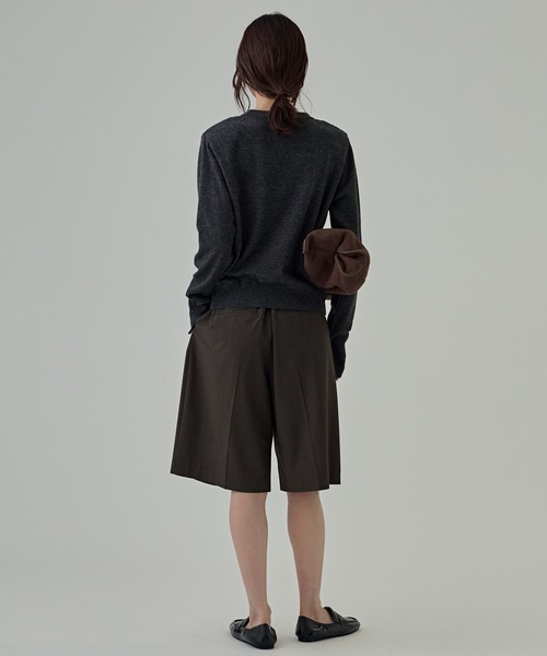 BABYLONE(バビロン)の「タックショートパンツ<セットアップ対応>(その他パンツ・レディース・ブラウン/チェック・フリー)」の13枚目の写真