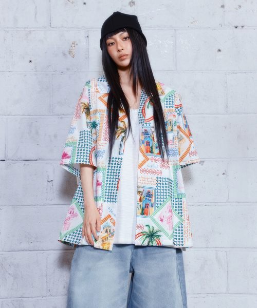 NIGHTWORKDEPT(ナイトワークデプト)の「Vintage Postcard Resort Shirt(シャツ/ブラウス・レディース・その他・MEDIUM/SMALL)」の2枚目の写真