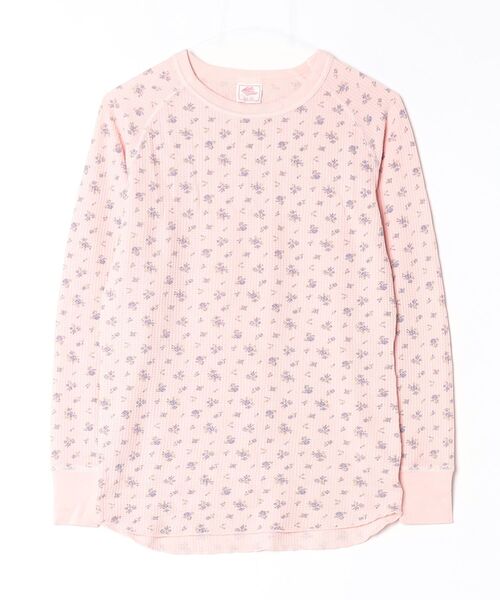 JEMORGAN(ジェーイーモーガン)の「"04"≪JEMORGAN≫パックT ワッフル 花柄 長袖Tシャツ ピグメント染め(Tシャツ/カットソー・レディース・ブラウン/グレー/ピンク/ブルー/オレンジ/グリーン/イエロー・FREE)」の6枚目の写真