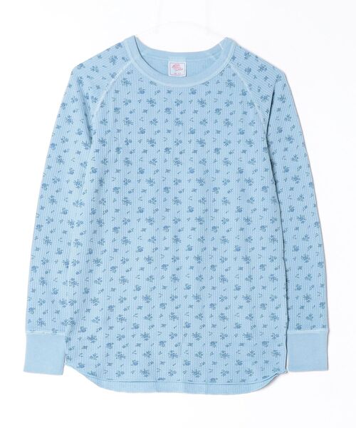 JEMORGAN(ジェーイーモーガン)の「"04"≪JEMORGAN≫パックT ワッフル 花柄 長袖Tシャツ ピグメント染め(Tシャツ/カットソー・レディース・ブラウン/グレー/ピンク/ブルー/オレンジ/グリーン/イエロー・FREE)」の4枚目の写真