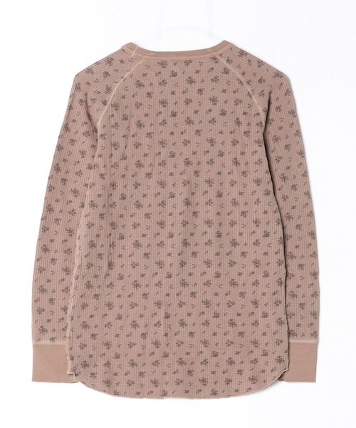 JEMORGAN(ジェーイーモーガン)の「"04"≪JEMORGAN≫パックT ワッフル 花柄 長袖Tシャツ ピグメント染め(Tシャツ/カットソー・レディース・ブラウン/グレー/ピンク/ブルー/オレンジ/グリーン/イエロー・FREE)」の8枚目の写真