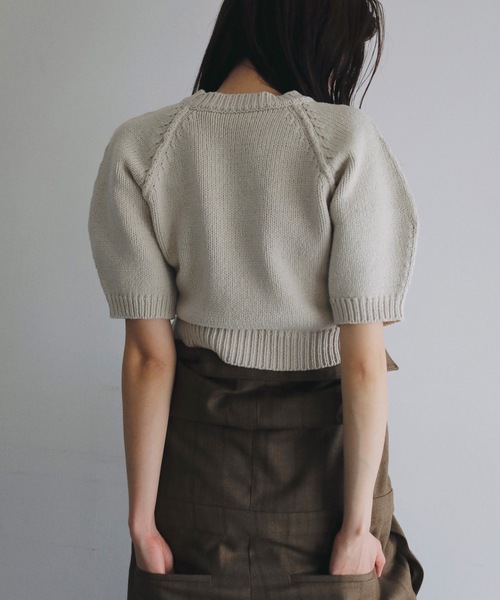 Half‑sleeve Raglan Knit — трикотаж реглан с коротким рукавом