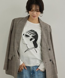 【Camille de Cussac for SALON】アートプリントロングスリーブTシャツ