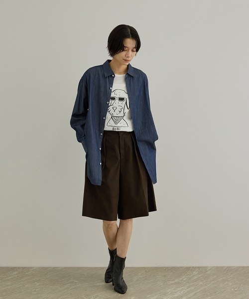 SALON adam et rope'（サロン アダム エ ロペ）の「【Camille de Cussac for SALON】アートプリントロングスリーブTシャツ（Tシャツ/カットソー・レディース・ホワイト系その他2/ホワイト系その他/ホワイト・FREE）」の5枚目の写真