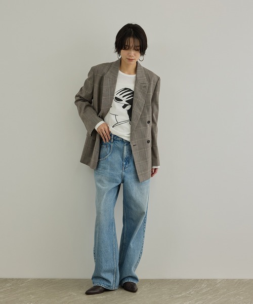 SALON adam et rope'（サロン アダム エ ロペ）の「【Camille de Cussac for SALON】アートプリントロングスリーブTシャツ（Tシャツ/カットソー・レディース・ホワイト系その他2/ホワイト系その他/ホワイト・FREE）」の6枚目の写真