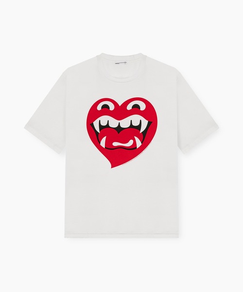 LAD MUSICIAN(ラッドミュージシャン)の「PERMANENT ROCKER PRINT T-SHIRT(Tシャツ/カットソー・メンズ・ブラック×ブルー/ホワイト/ブラック×レッド/ホワイト系・44/42/46)」の1枚目の写真