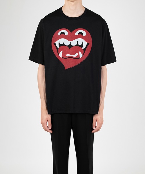 LAD MUSICIAN(ラッドミュージシャン)の「PERMANENT ROCKER PRINT T-SHIRT(Tシャツ/カットソー・メンズ・ブラック×ブルー/ホワイト/ブラック×レッド/ホワイト系・44/42/46)」の10枚目の写真