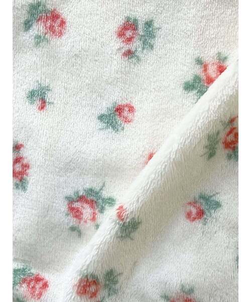 JEMORGAN（ジェーイーモーガン）の「【JEMORGAN LONG JOHNS】 フリース 花柄ジップパーカー（JF638-59S）（パーカー・レディース・パープル/ピンク/ブルー・フリー）」の4枚目の写真