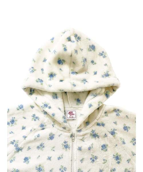JEMORGAN（ジェーイーモーガン）の「【JEMORGAN LONG JOHNS】 フリース 花柄ジップパーカー（JF638-59S）（パーカー・レディース・パープル/ピンク/ブルー・フリー）」の6枚目の写真