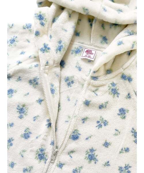 JEMORGAN（ジェーイーモーガン）の「【JEMORGAN LONG JOHNS】 フリース 花柄ジップパーカー（JF638-59S）（パーカー・レディース・パープル/ピンク/ブルー・フリー）」の7枚目の写真