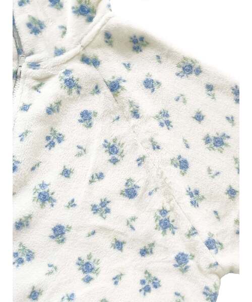 JEMORGAN（ジェーイーモーガン）の「【JEMORGAN LONG JOHNS】 フリース 花柄ジップパーカー（JF638-59S）（パーカー・レディース・パープル/ピンク/ブルー・フリー）」の8枚目の写真
