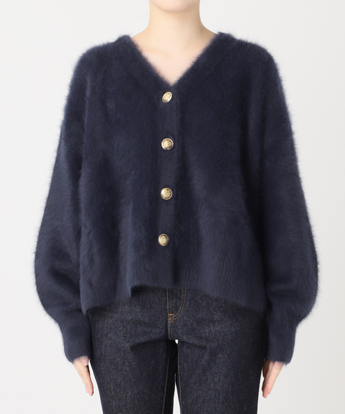 journal standard L'essage(ジャーナルスタンダードレサージュ)の「《一部WEB限定カラー/追加》FOX CASHMERE Vネックカーディガン(カーディガン/ボレロ・レディース・レッド/ベージュ/オリーブ/ネイビー/ピンク系その他・FREE)」の14枚目の写真